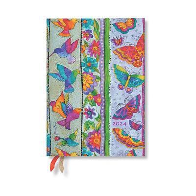 Hummingbirds & Flutterbyes (Playful Creations) Midi 12-month Day-at-a-Time Dayplanner 2024 1