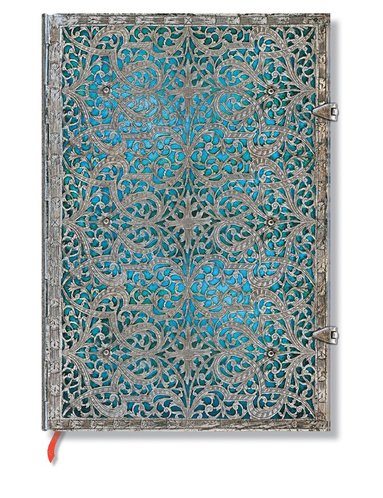 bokomslag Anteckningsbok Paperblanks Grande olinjerad - Maya Blue
