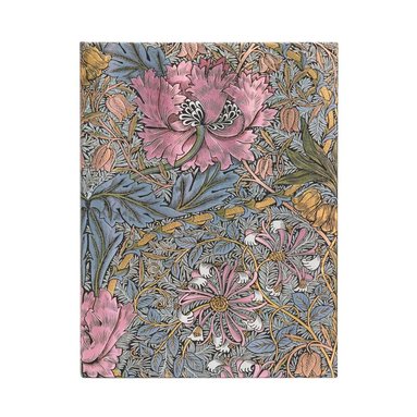 Anteckningsbok Paperblanks Ultra linjerad - William Morris : Pink Honeysuckle 1