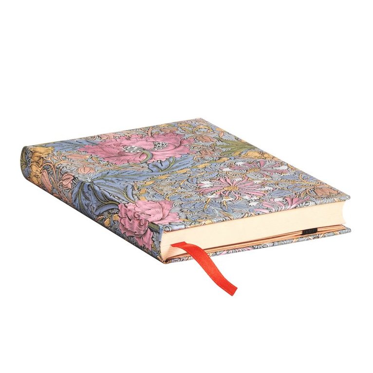 Paperblanks - Anteckningsbok Paperblanks Mini linjerad - William Morris : Pink Honeysuckle, Inbunden