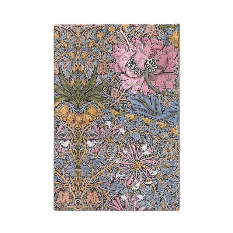 Paperblanks - Anteckningsbok Paperblanks Mini linjerad - William Morris : Pink Honeysuckle, Inbunden