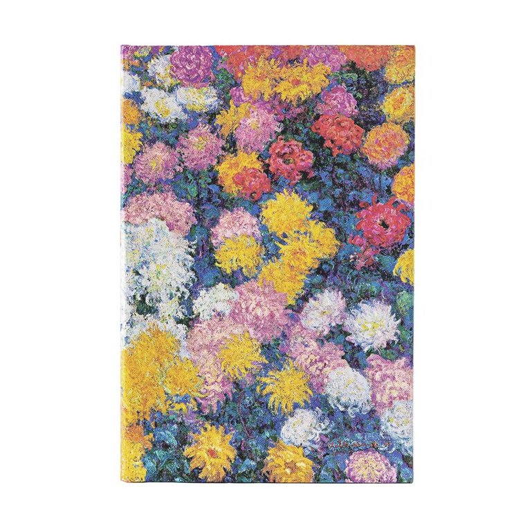 Anteckningsbok Paperblanks Midi linjerad - Monet's Chrysanthemums 1