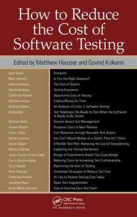 Matthew Heusser, Govind Kulkarni - How to Reduce the Cost of Software Testing, Inbunden