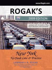 bokomslag Rogak's New York No-Fault Law & Practice