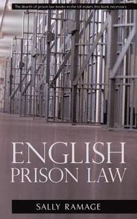 bokomslag English Prison Law