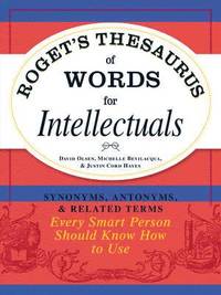 bokomslag Roget's Thesaurus of Words for Intellectuals