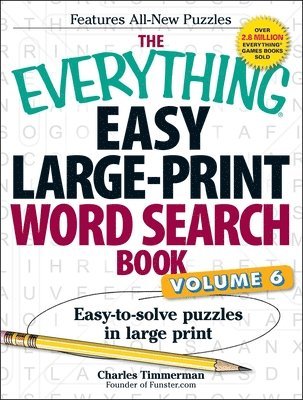 bokomslag The Everything Easy Large-Print Word Search Book, Volume 6: Easy-To-Solve Puzzles in Large Print