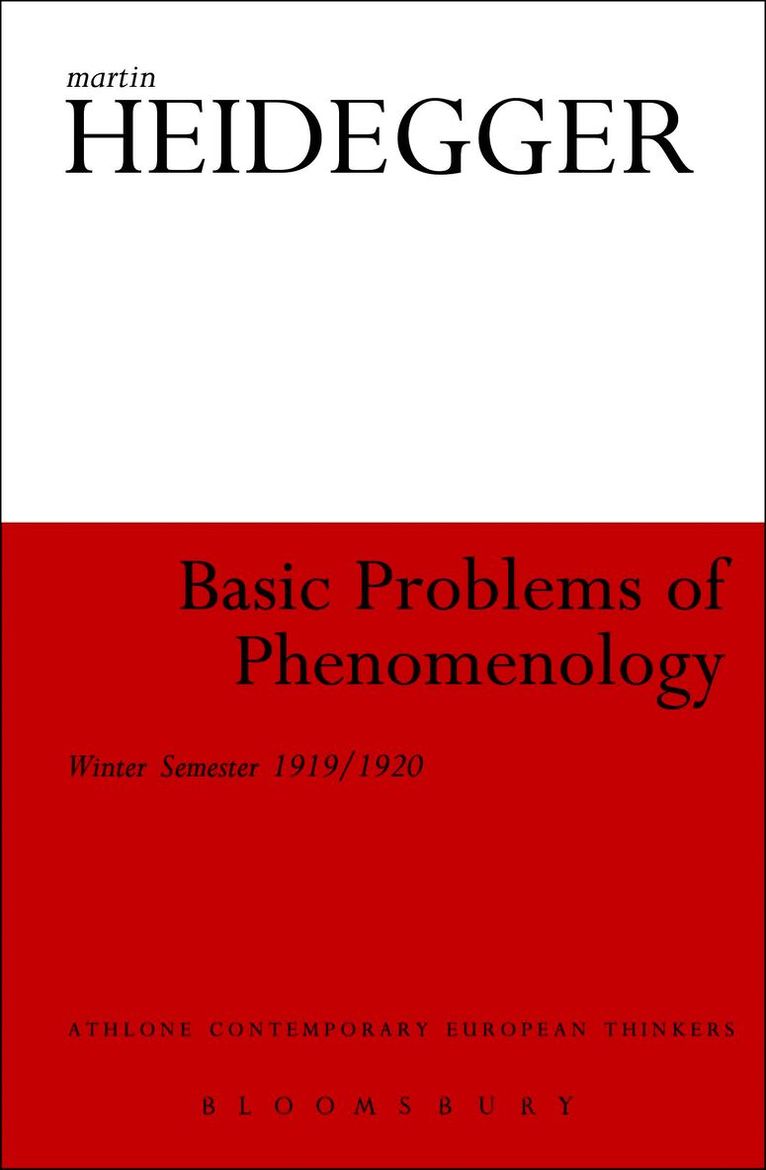 Martin Heidegger - Basic Problems of Phenomenology, Häftad