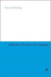 bokomslag Adorno's Poetics of Critique