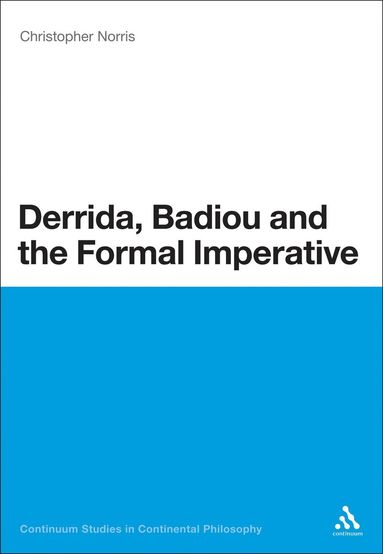 bokomslag Derrida, Badiou and the Formal Imperative