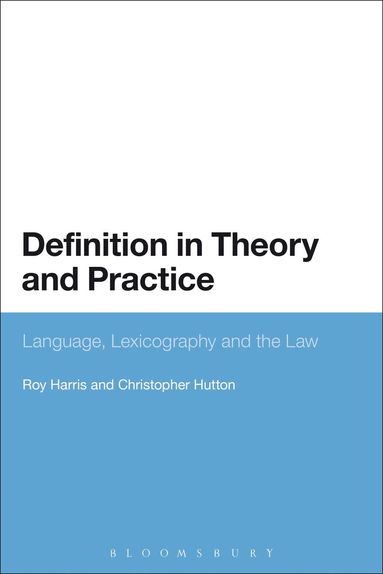 Roy Harris, Christopher Hutton - Definition in Theory and Practice, Häftad