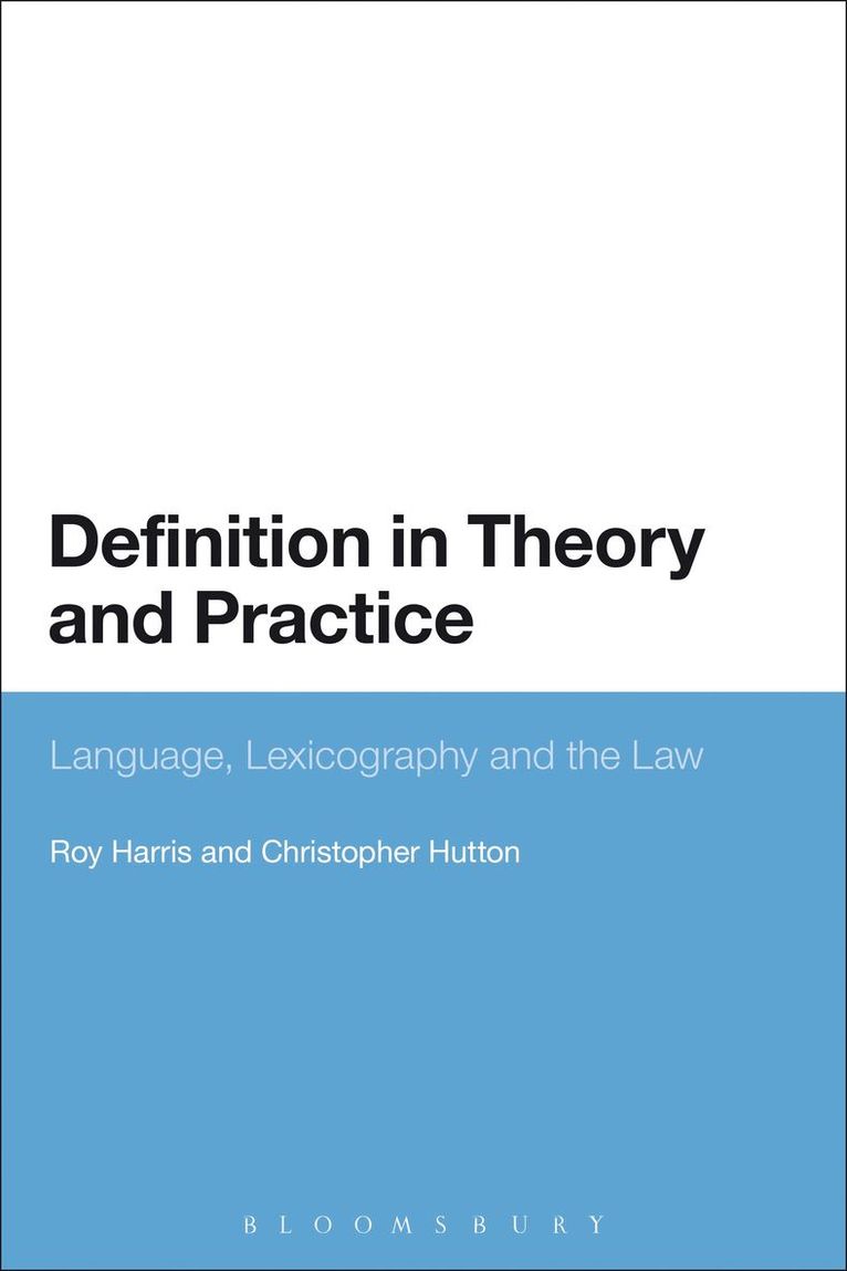 Definition in Theory and Practice 1