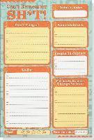 bokomslag Note Pad Can'T Remember Sh T