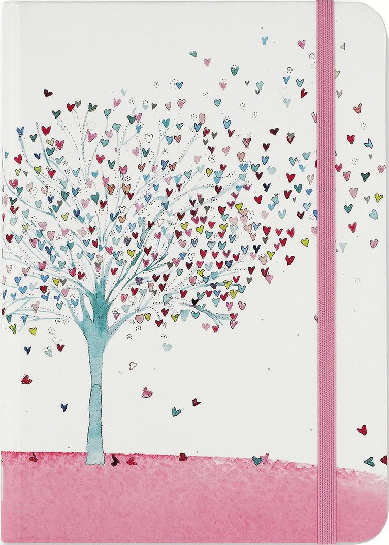 Anteckningsbok 18x13cm linjerad Tree of Hearts 1