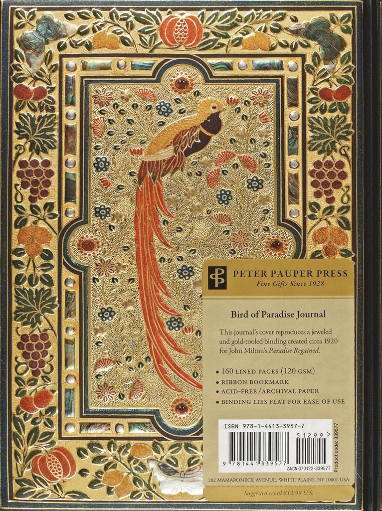 Anteckningsbok A5 linjerad Bird of Paradise, Övrigt