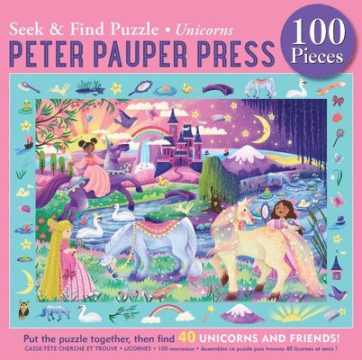 Unicorns Seek & Find 100-Piece Jigsaw Puzzle 1