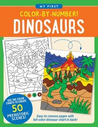 bokomslag Color-By-Number! Dinosaurs (50 Unique, One-Sided Designs)