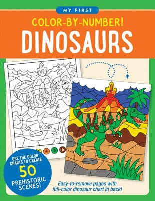 Color-By-Number! Dinosaurs 1