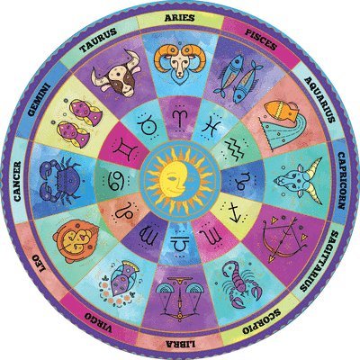 Zodiac 1000-Piece Round Jigsaw Puzzle 1