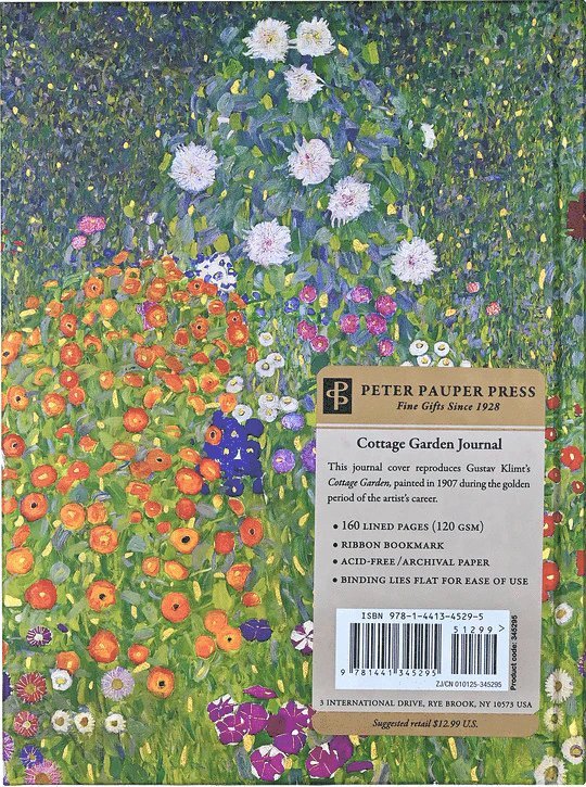 Anteckningsbok A5 linjerad Cottage Garden, Inbunden