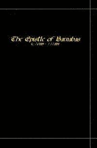 bokomslag The Epistle Of Barnabas