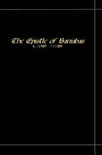 bokomslag The Epistle Of Barnabas