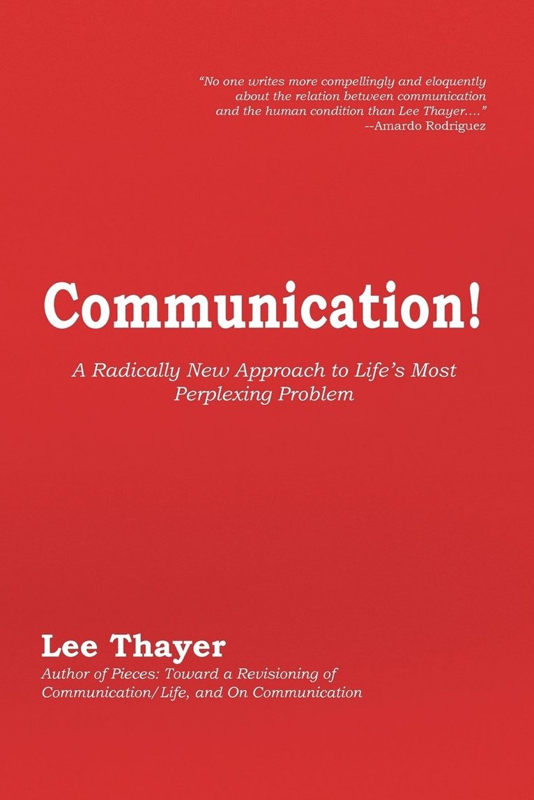 Lee Thayer - Communication!, Häftad