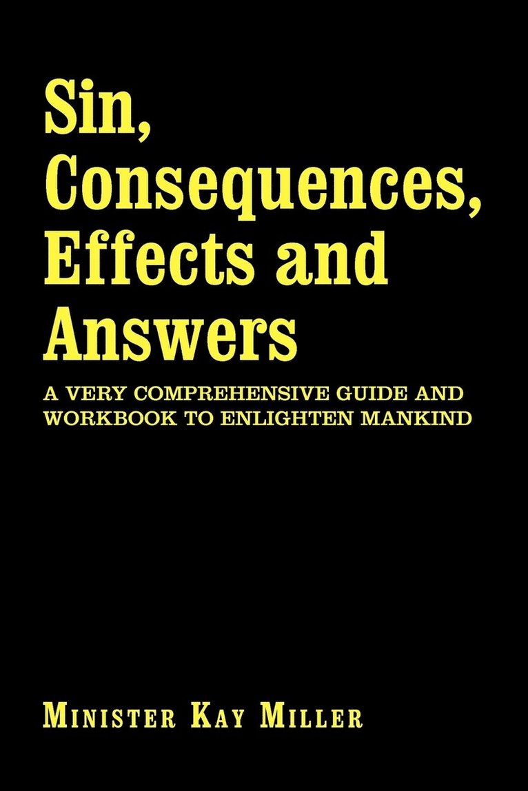 Sin, Consequences, Effects and Answers 1