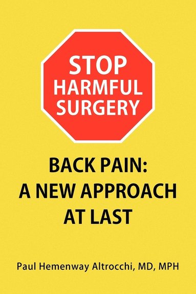bokomslag Stop Harmful Surgery Back Pain
