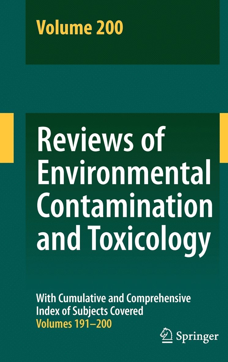 David M. Whitacre, David M Whitacre - Reviews of Environmental Contamination and Toxicology 200, Inbunden
