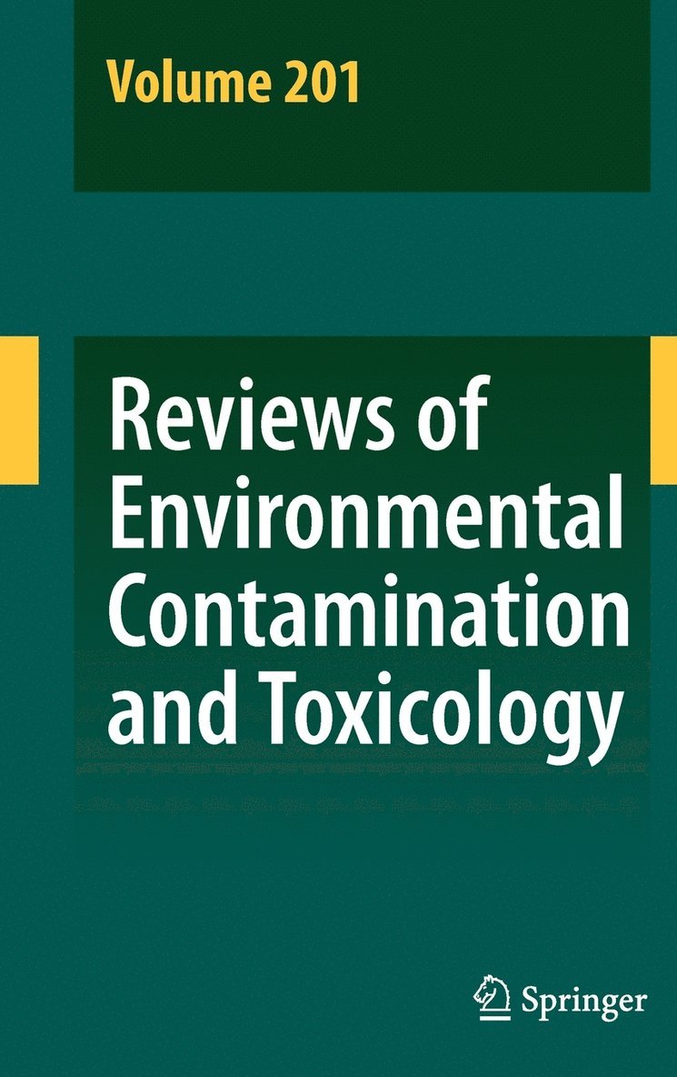 David M. Whitacre, David M Whitacre - Reviews of Environmental Contamination and Toxicology 201, Inbunden