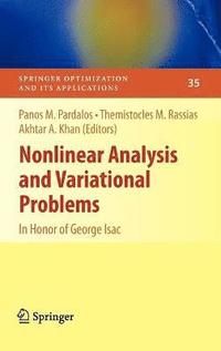 bokomslag Nonlinear Analysis and Variational Problems