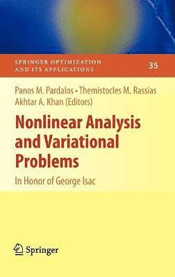Nonlinear Analysis and Variational Problems 1