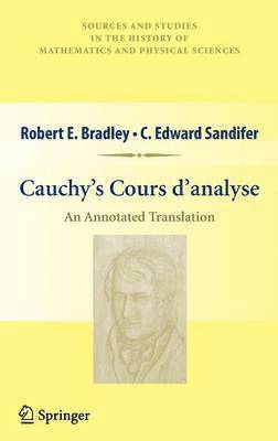 bokomslag Cauchys Cours danalyse