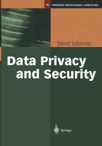 bokomslag Data Privacy and Security