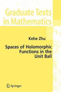 bokomslag Spaces of Holomorphic Functions in the Unit Ball