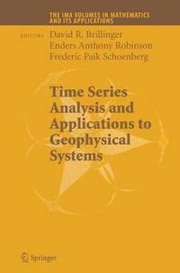 bokomslag Time Series Analysis and Applications to Geophysical Systems