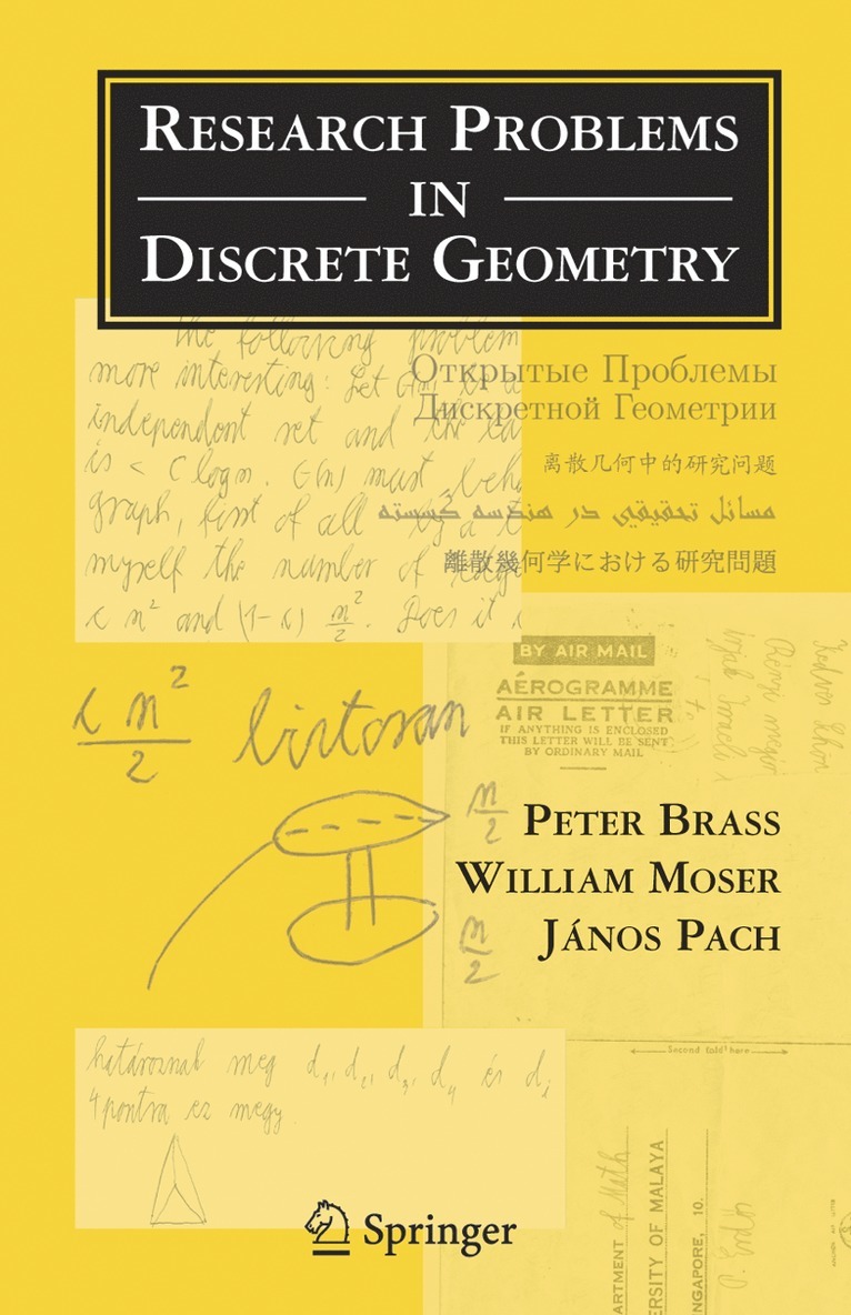 Research Problems in Discrete Geometry 1