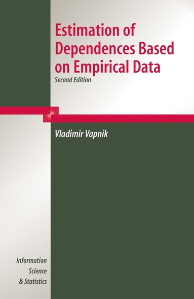 bokomslag Estimation of Dependences Based on Empirical Data