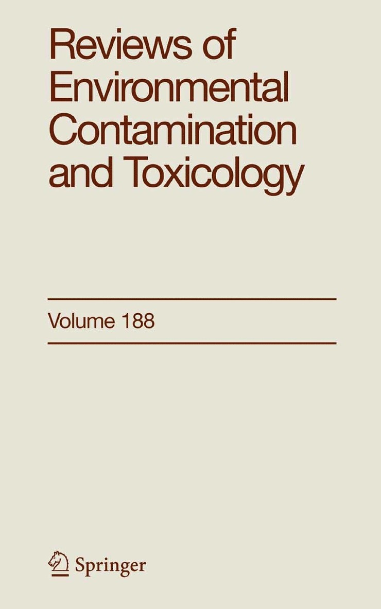 George Ware - Reviews of Environmental Contamination and Toxicology 188, Häftad