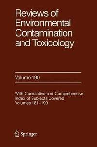 bokomslag Reviews of Environmental Contamination and Toxicology 190