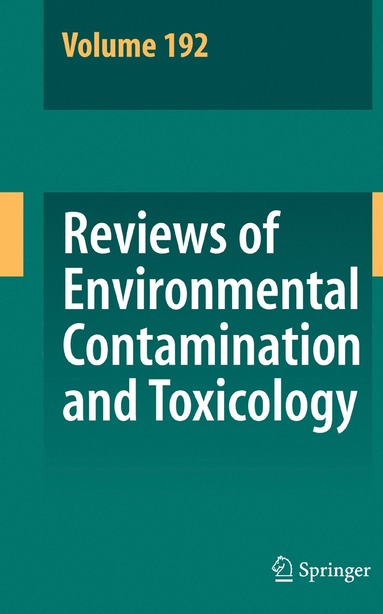 bokomslag Reviews of Environmental Contamination and Toxicology 192
