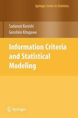 bokomslag Information Criteria and Statistical Modeling