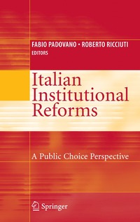 bokomslag Italian Institutional Reforms: A Public Choice Perspective