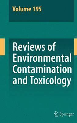 David M. Whitacre - Reviews of Environmental Contamination and Toxicology 195, Häftad