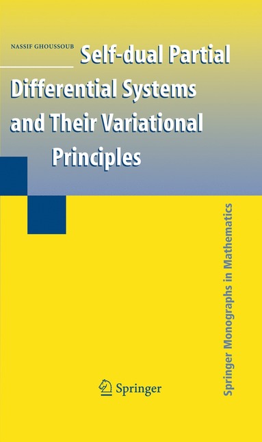 bokomslag Self-dual Partial Differential Systems and Their Variational Principles