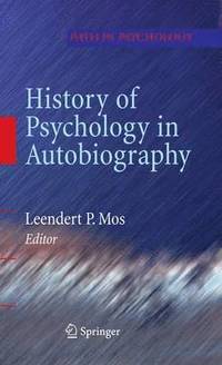 bokomslag History of Psychology in Autobiography