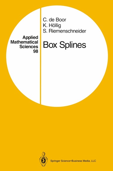 Carl de Boor, Klaus Höllig, Sherman Riemenschneider - Box Splines, Häftad