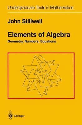 bokomslag Elements of Algebra