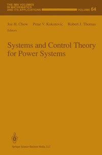 bokomslag Systems and Control Theory For Power Systems